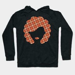 Plaid Head Silhouette Hoodie